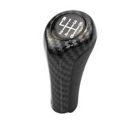 1 pezzo Gear Shift Knob, Chrome Matte Carbon Fiber for Compatible Models, Universal Manual Stick Knob Sostituement with Adapters, Easy Installation Sporty Design (6 Speed Fibre)