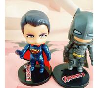 1 pezzo Genuino fatto a mano DC Justice League Superman Batman Serie Supereroi Modello di bambola in stile anime moda Collezione Commemorativa Giocattolo Modello Ornamento da scrivania Taglia unica -