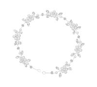 1 pezzo ghirlanda di cristallo tiara decorazione battesimo ragazza comunione accessorio per capelli principessa ghirlande tiara accessorio per capelli da sposa (argento)