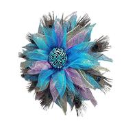 1 Pezzo Ghirlanda Piume Sintetiche Per