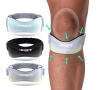 1 pezzo Ginocchiera, Supporto rotula con cinghia regolabile, Stabilizzatore fascia tendine rotuleo per ginocchio di chi pratica salti, pallacanestro, corsa, escursionismo, pallavolo, tennis, squat, ac