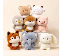 1 pezzo Giocattoli di peluche carini - Orsetto, Coniglio, Elefante, Orsacchiotto, Pecora, Compagno d'ufficio, Decorazione per eventi e feste, Regali deliziosi per bambini, Decorazione per la casa, Com