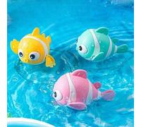 1 pezzo Giocattolo a carica di pagliaccio colorato, adatto per bambini e bambine, giocattolo per l'acqua, ottimo per il bagno e il gioco all'aperto, disponibile in rosa, blu, giallo - regalo ideale pe