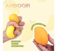 1 pezzo Giocattolo antistress che cambia colore casualmente come una mango, con texture morbida e appiccicosa, esperienza rilassante. Rimbalza delicatamente dopo essere stato premuto per rilasciare lo
