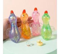 1 pezzo Giocattolo antistress morbido e lento al rimbalzo a forma di oca/anatra/pinguino/animale con cristalli glitterati, carino e adatto a tutte le età, ideale come regalo per vacanze, compleanni, P