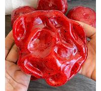 1 pezzo Giocattolo da spremere a forma di cubo liscio e non appiccicoso con anguria e gelato, giocattolo antistress in gelatina TPR morbida per le dita, giocattolo sensoriale a forma di frutta carino 