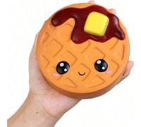 1 pezzo Giocattolo da spremere a lenta ripresa, a forma di biscotto sandwich morbido, profumato, per alleviare lo stress, design realistico di cibo, carino giocattolo da spremere 2 pezzi - Stile casua