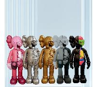 1 pezzo Giocattolo di figura d'azione di alta qualità Kawss, modello di anatomia umana, modello anime Kawaii Violent Bear, decorazione da tavolo per la casa, ornamenti adatti per decorazione del soggi