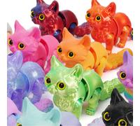 1 pezzo Giocattolo di gatto stampato in 3D (12 cm), con arti e coda mobili, per alleviare lo stress, adatto per adolescenti e adulti. Regalo creativo per feste, compleanni, sollievo dallo stress, gioc