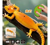 1 pezzo Giocattolo di lucertola che scala i muri con telecomando, auto Gecko RC 2.4Ghz, animale realistico con luci LED, modalità doppia per guida su pavimento e parete, giocattolo per bambini, adatto