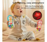 1 pezzo Giocattolo per bambini con telecomando, giocattolo musicale per bambini con luce e musica, giocattolo di attività per dentizione per bambini (batterie escluse) verde,rossoFumettoABS