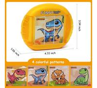 1 pezzo Giocattolo puzzle rotante con 4 motivi rotanti, certificato per bambini da 3+ anni, sviluppa destrezza delle dita e abilità motorie fini, adatto per auto, aereo, attività di viaggio, regalo di