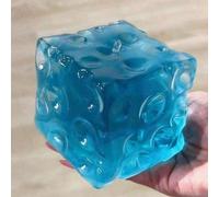 1 pezzo Giocattolo squishy trasparente a forma di formaggio, nuovo giocattolo trasparente a forma di formaggio a lento rimbalzo per alleviare lo stress, giocattolo manuale super morbido, adatto per ba