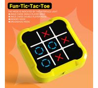 1 pezzo Gioco 4 in 1 Tris per bambini, partita 1 vs 1, Batti il talpa, Memory Challenge, Gioco da tavolo console di puzzle, regalo di Natale per ragazzi e ragazze Tondo-Arancione,Quadrato 56-Verde,Bia