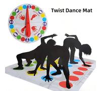 1 pezzo Gioco da tavolo classico Twister - "Mano sinistra, mano destra" Gioco interattivo per adulti in cartone per feste al chiuso/all'aperto, raduni di feste, gioco di strategia, cartone robusto ada