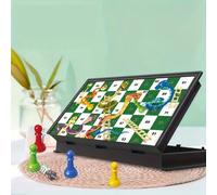 1 pezzo Gioco da tavolo magnetico Serpenti e Scale, Gioco da tavolo pieghevole, Materiale in PP, Adatto per feste, raduni, campeggio, Festa della Mamma, Festa del Papà, stagione di laurea, set di scac