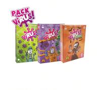 1 pezzo Gioco di carte Goliath Virus, il gioco di carte divertente e contagioso, colore verde, adatto come regalo per Ognissanti, Natale, gioco da tavolo, regalo per le vacanze! verde,giallo,Viola,Qua