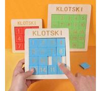 1 pezzo Gioco di puzzle in legno Huarong Path digitale, gioco intellettuale, esercita il pensiero e la logica, regalo per vacanze/compleanni, regalo di Ognissanti, regalo di Natale, regalo di Vigilia