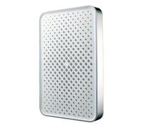 1 pezzo grande pannello riscaldante for soffione doccia pressurizzato con uscita acqua da un pollice, spray superiore, accessori for il bagno di casa(Silvery)