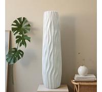 1 pezzo Grande vaso da terra moderno, adatto per la decorazione della casa - Vaso decorativo in plastica leggera, decorazione per la stanza, decorazione estetica per la stanza delle ragazze, bella dec
