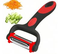 1 pezzo Grattugia multifunzione per verdure, sbucciatore julienne per cucina, con lama a 3 in 1 e funzione julienne, sbucciatore per patate, mele, verdure, sbucciatore I e Y per frutta, verdure, patat