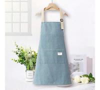 1 pezzo grembiule colorato e a righe regolabile, adatto sia per uomo che per donna, stile semplice con tasche, per cuoco, cameriere, grembiule da cucina, barbecue, parrucchiere, utensili da cucina, la