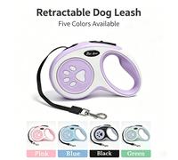 1 pezzo Guinzaglio retrattile per cani regolabile automatico per passeggiate all'aperto e corsa, corda guida per cuccioli e cani di piccola e media taglia Verde-5M,Viola-5M,Blu-5M,Rosa-5M,Blu-3M,Verde