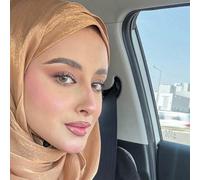 1 pezzo Hijab da donna di colore unito, sciarpa da testa in stile seta, sciarpa morbida e casual lunga, copricapo conservativo di colore unito, adatto per uso quotidiano con abiti Tagli UnicaColore un