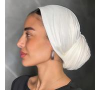 1 pezzo Hijab da donna facile da indossare, foulard classico in tinta unita con 3 diversi metodi di utilizzo, foulard in tessuto di modal di cotone morbido e confortevole, versatile e pratico, adatto 