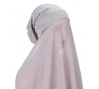 1 pezzo Hijab in chiffon semplice da donna, pronto da indossare, accessori dell abaya antivento per uso esterno, protezione solare per donne Questo prodotto non è un dispositivo medico o dispositivi d