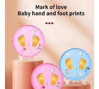1 pezzo Impronta di mani e piedi in argilla per neonati, regalo commemorativo fai da te per impronta di bambino per 100 giorni, primo compleanno Tagli UnicaFumettoDiatomite