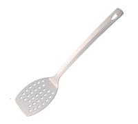 1 pezzo in acciaio inossidabile argento cucchiaio da zuppa lungo utensili da cucina metallo lucido schiumarola scolapasta pala spatola set di utensili da cucina(BD006-1-11)