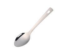 1 pezzo in acciaio inossidabile argento cucchiaio da zuppa lungo utensili da cucina metallo lucido schiumarola scolapasta pala spatola set di utensili da cucina(BD006-1-7)