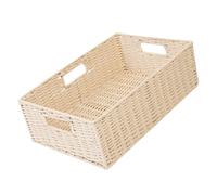 1 Pezzo In Rattan Contenitore Portatile Per Casa Beige