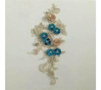 1 pezzo in vendita decorazione per il petto in pizzo 3D fiore tridimensionale ricamo paillettes fai da te abbigliamento forniture accessori artigianali - Stile 11 (1 pz) - mostra