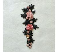 1 pezzo in vendita decorazione per il petto in pizzo 3D fiore tridimensionale ricamo paillettes fai da te abbigliamento forniture accessori artigianali - Stile 7 a destra (1 pz) - mostra