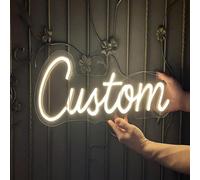 1 pezzo Insegna al neon personalizzata a LED, luce al neon personalizzata per camera da letto, insegna al neon per matrimonio, decorazione murale creativa, illuminazione per l'atmosfera domestica, neo