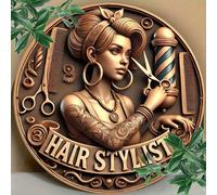 1 pezzo Insegna retrò da barbiere - Ideale per decorazione di casa, salone, caffè e garage | Opera d'arte da parete per interni/esterni con design a bandiera, ottimo per la decorazione della stanza 8*