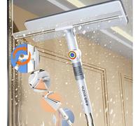 1 pezzo Joybos® Spazzola per la pulizia del vetro di 134 cm con manico lungo, Kit di tergivetro a doppia faccia 2 in 1, riutilizzabile, senza sforzo, senza bisogno di elettricità, pulizia delle finest