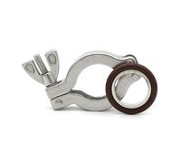 1 pezzo KF10 KF16 KF25 KF40 KF50 flangia in acciaio inossidabile 304 morsetto for vuoto raccordo rapido for tubi con staffa O-ring in FKM(Clamp Bracket,KF50_1 PC)