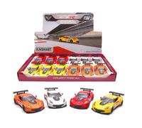 1 PEZZO Kinsmart CORVETTE C7-R cm 12,5 COL.ASS.1:36