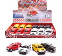 1 PEZZO Kinsmart HUMMER H2 SUV 2008 COL.ASS.cm 12 1:40