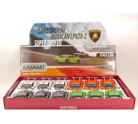 1 PEZZO Kinsmart LAMBORGHINI HURACAN LP620-2 SUPER TROFEO 1:36