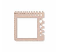 1 pezzo Knitting Needle Gauge, metro per ferri da maglia, strumento per maglieria, righello per ferri da maglia su legno, misuratore in plastica, 2 mm - 15 mm