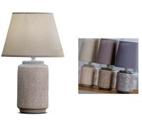 1 Pezzo Lampada con Base in Ceramica Carson 25 x 40 cm 3 Colori