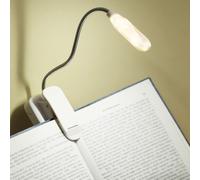 1 pezzo Lampada da lettura creativa con luce bianca per la cura degli occhi, con molletta, braccio regolabile, alimentata a batteria, lampada da scrivania, adatta per gli amanti dei libri, può anche e