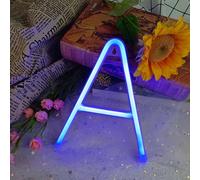 1 Pezzo Lampada Decorativa A Led Neon In Blu Con Lettere Dell'alfabeto, Cuore E Numeri Per Bar, Pubblicità, Logo, Feste, Camera Da Letto 7,L,M,S,H,A,T,O,X,5,9,2,3,4,6,8,1,B,C,D,E,F,G,I,J,K,N,P,Q,R,U,V