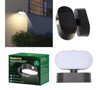 1 Pezzo Lampada Solare da Parete a Led con Sensore di Movimento 15 x 11 cm
