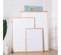 1 pezzo Lavagna bianca con cornice in legno, montabile a parete, adatta per uso domestico, ufficio, scuola, lavagna cancellabile, a doppia faccia, utilizzabile come bacheca per messaggi domestici, uff