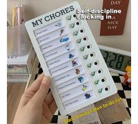 1 Pezzo Lavagna per Elenco delle Cose da Fare, Rimovibile e Riutilizzabile, Lavagna Portatile per Compiti Domestici, Lavagna Memo Fai-da-Te per Messaggi, Promemoria per Piani di Viaggio, Pianificazion